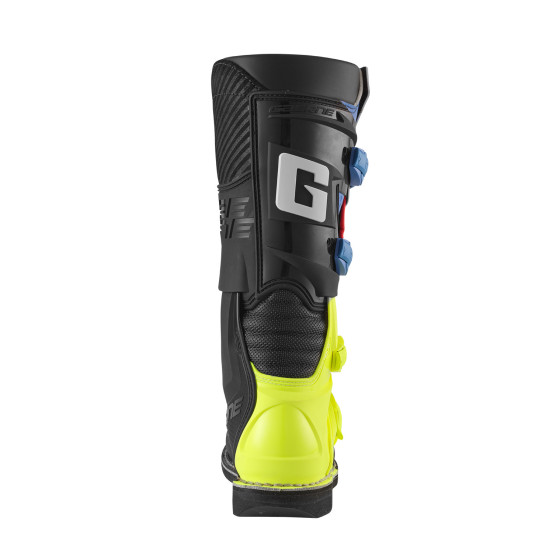 Bottes cross enfant Gaerne GXJ - Noir Bleu Jaune Fluo