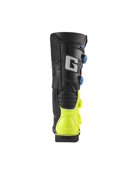Bottes cross enfant Gaerne GXJ - Noir Bleu Jaune Fluo