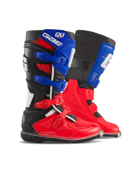 Bottes cross enfant Gaerne GXJ - Rouge Blanc Bleu