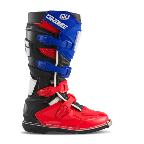 Bottes cross enfant Gaerne GXJ - Rouge Blanc Bleu