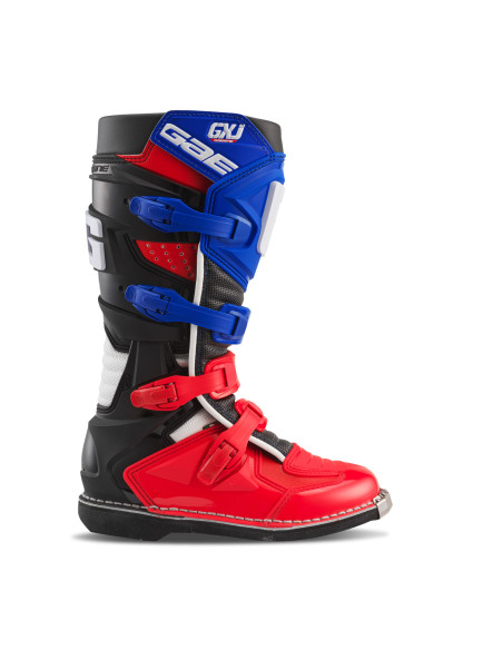 Bottes cross enfant Gaerne GXJ - Rouge Blanc Bleu