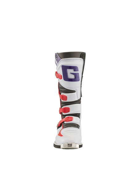 Bottes cross enfant Gaerne GXJ - Blanc Rouge Violet