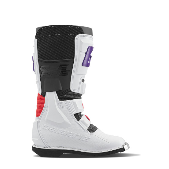 Bottes cross enfant Gaerne GXJ - Blanc Rouge Violet
