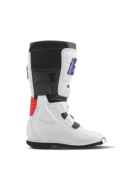 Bottes cross enfant Gaerne GXJ - Blanc Rouge Violet