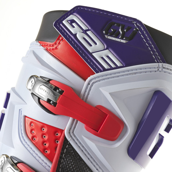 Bottes cross enfant Gaerne GXJ - Blanc Rouge Violet
