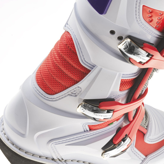 Bottes cross enfant Gaerne GXJ - Blanc Rouge Violet