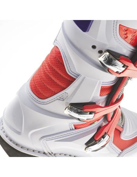 Bottes cross enfant Gaerne GXJ - Blanc Rouge Violet