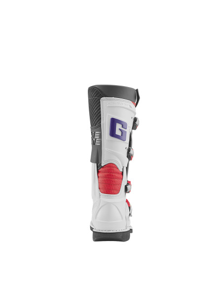 Bottes cross enfant Gaerne GXJ - Blanc Rouge Violet