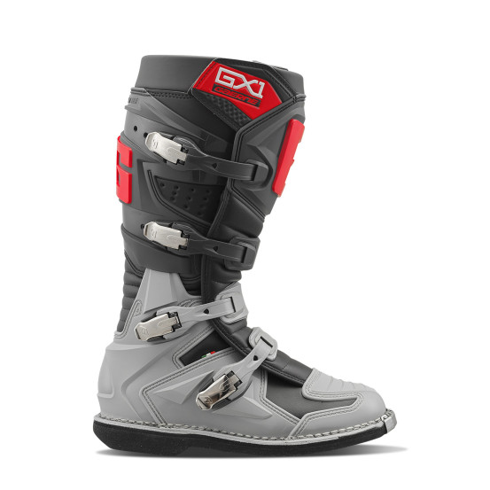 Bottes cross Gaerne GX1 - Anthracite Gris Rouge