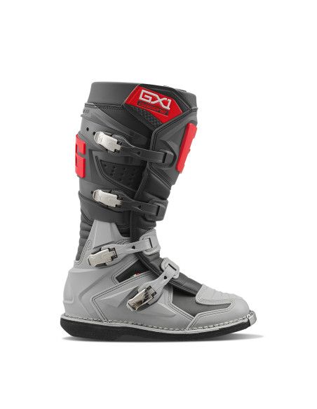 Bottes cross Gaerne GX1 - Anthracite Gris Rouge