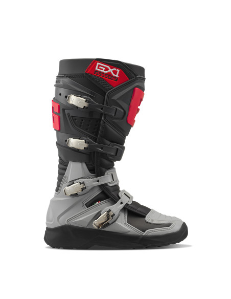 Bottes cross Gaerne GX1 EVO - Anthracite Gris Rouge