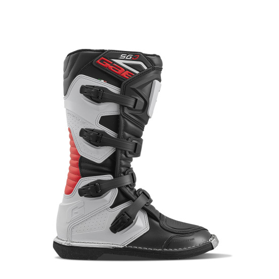 Bottes cross enfant Gaerne SGJ - Noir Blanc Rouge