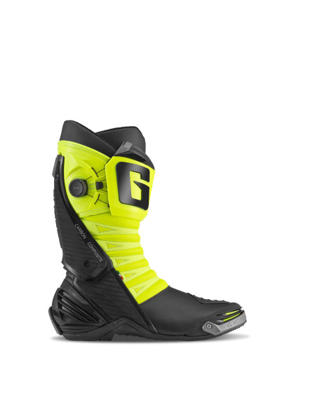 Bottes moto Gaerne GP1 LS - Noir Jaune Fluo