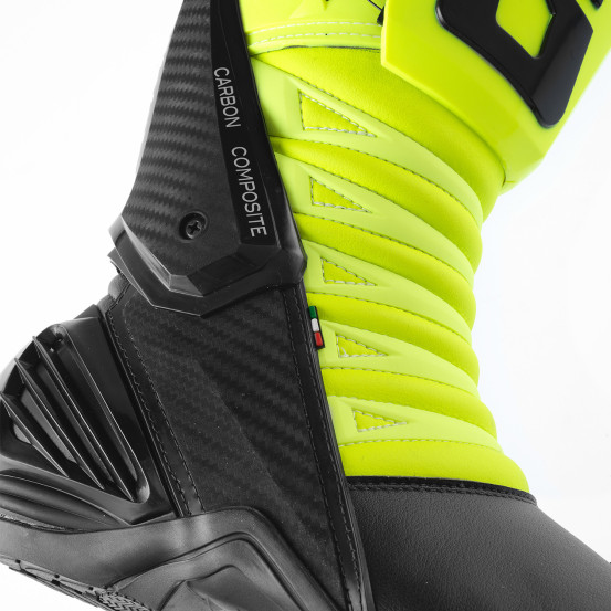 Bottes moto Gaerne GP1 LS - Noir Jaune Fluo