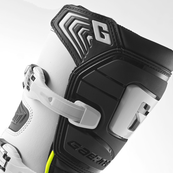 Bottes moto trial Gaerne Balance Pro Tech - Blanc Noir Jaune Fluo