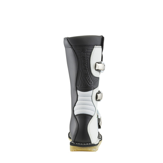Bottes moto trial Gaerne Balance Pro Tech - Blanc Noir Jaune Fluo