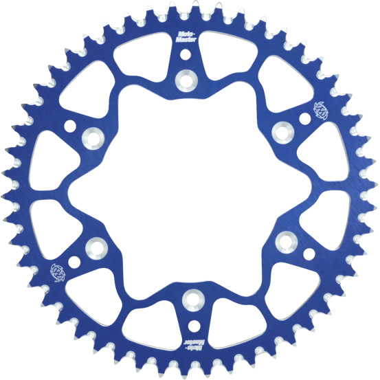 Couronne MOTO MASTER alu anti-boue - Pas 520 - Bleu - YZF WRF