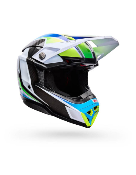 Casque cross BELL Moto-10 Spherical Grid - Blanc