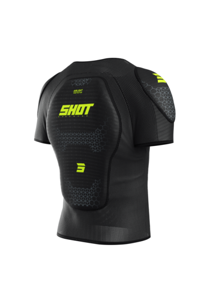 Gilet de protection Shot Airlight - Noir Jaune Fluo