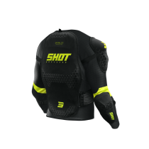 Gilet de protection enfant Shot Optimal 2.0 - Noir Jaune Fluo 2
