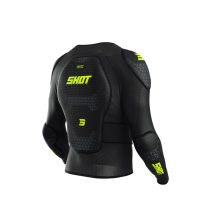 Gilet de protection enfant Shot Airlight - Noir Jaune Fluo 2