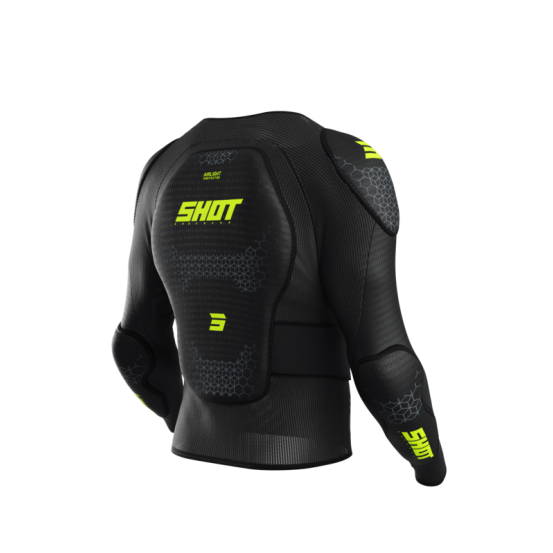 Gilet de protection enfant Shot Airlight - Noir Jaune Fluo