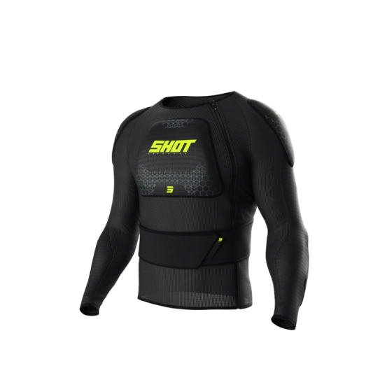 Gilet de protection Shot Airlight - Noir Jaune Fluo