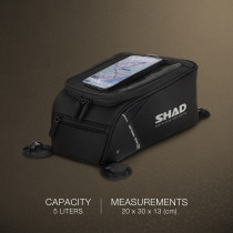 Sacoche de réservoir SHAD SL12M magnétique universelle V2 2