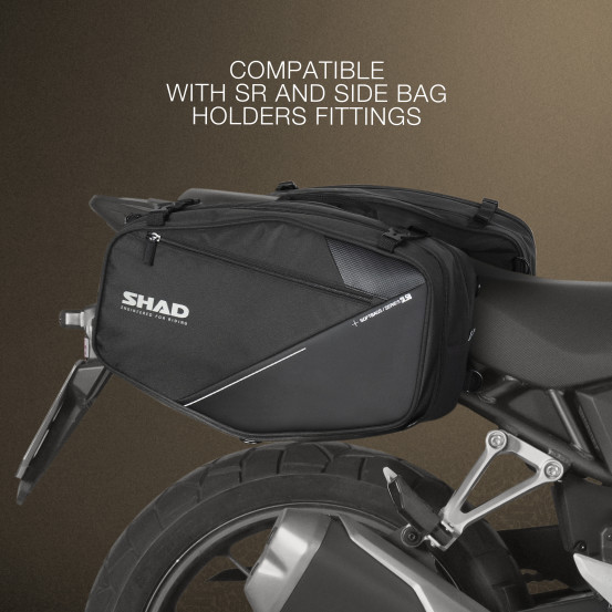 Sacoches cavalières extensibles SHAD SL58 36 à 46L V2