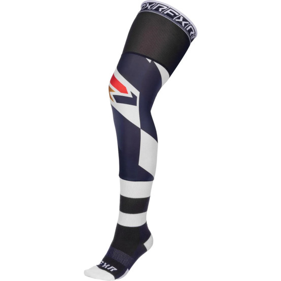 Chaussettes moto FXR Riding - Bleu Midnight Blanc
