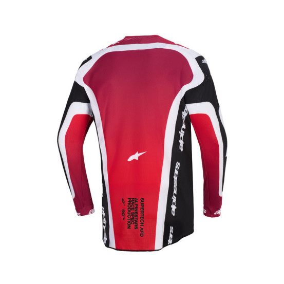 Maillot cross Alpinestars 2026 Supertech Pro Vista - Noir Rouge Blanc