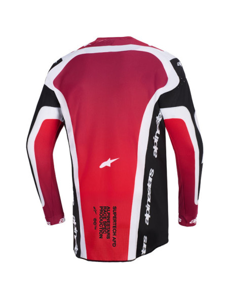 Maillot cross Alpinestars 2026 Supertech Pro Vista - Noir Rouge Blanc