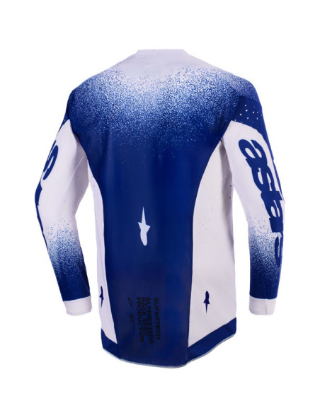 Maillot cross Alpinestars 2026 Supertech Scenz - Light Gris Dark Bleu