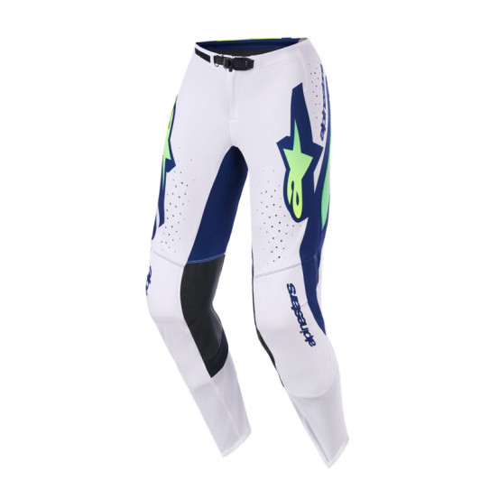 Pantalon cross Alpinestars 2026 Supertech Vista - Light Gris Jaune Fluo Bleu