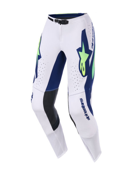 Pantalon cross Alpinestars 2026 Supertech Vista - Light Gris Jaune Fluo Bleu