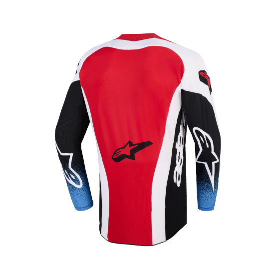 Maillot cross Alpinestars 2026 Techstar Knif - Noir Blanc Rouge