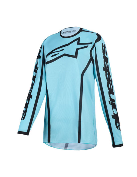 Maillot cross femme Alpinestars 2026 Stella Fluid Apex - Tropical Bleu Noir