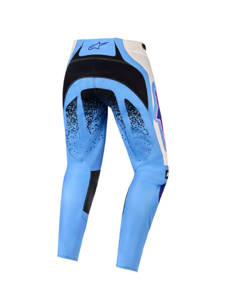 Pantalon cross femme Alpinestars 2026 Stella Techstar Nomur - Light Bleu Blanc Noir