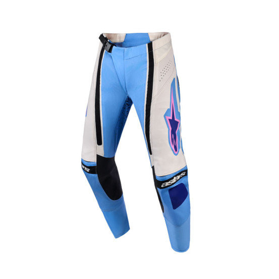 Pantalon cross femme Alpinestars 2026 Stella Techstar Nomur - Light Bleu Blanc Noir