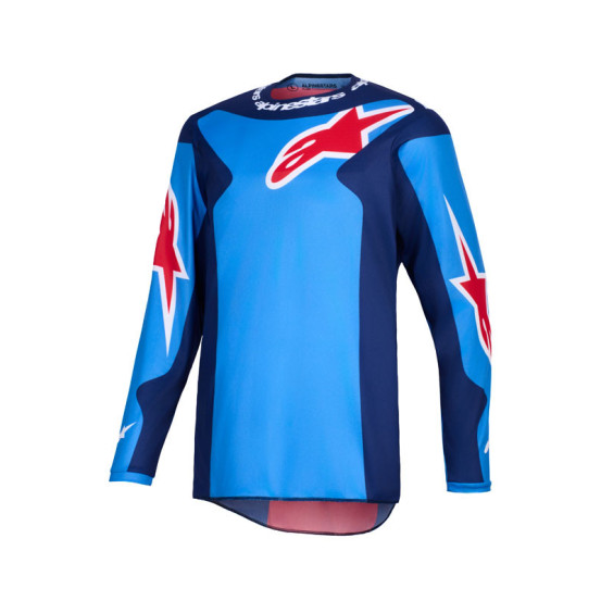 Maillot cross Alpinestars 2026 Fluid Grid - Bleu Rouge