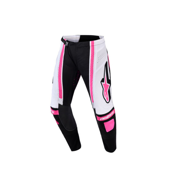 Pantalon cross femme Alpinestars 2026 Stella Techstar Nomur - Noir Blanc Fuchsia