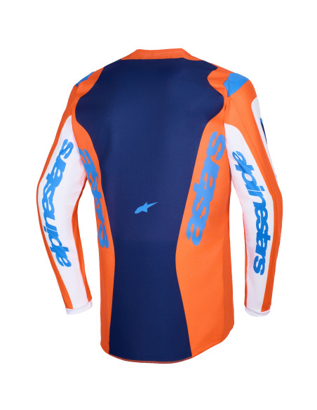 Maillot cross Alpinestars 2026 Fluid Grid - Orange UCLA Bleu
