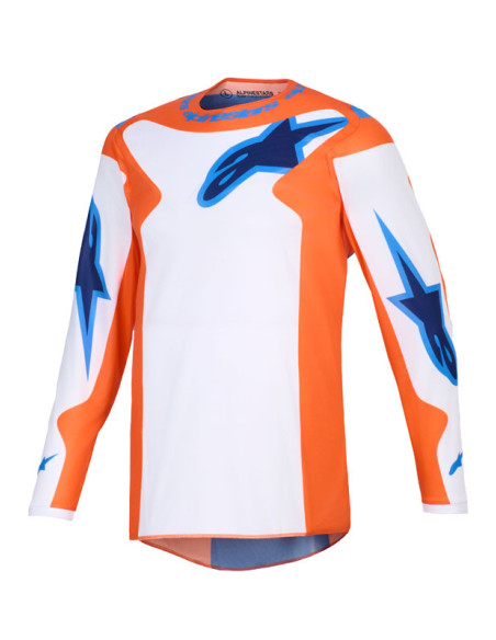 Maillot cross Alpinestars 2026 Fluid Grid - Orange UCLA Bleu