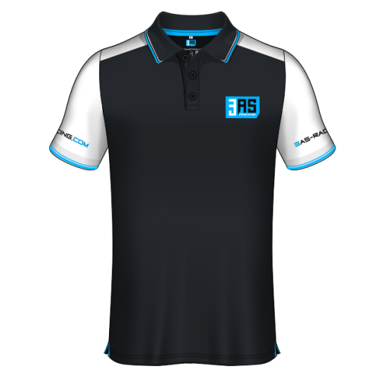 Polo 3AS Racing 2021 - Noir Blanc