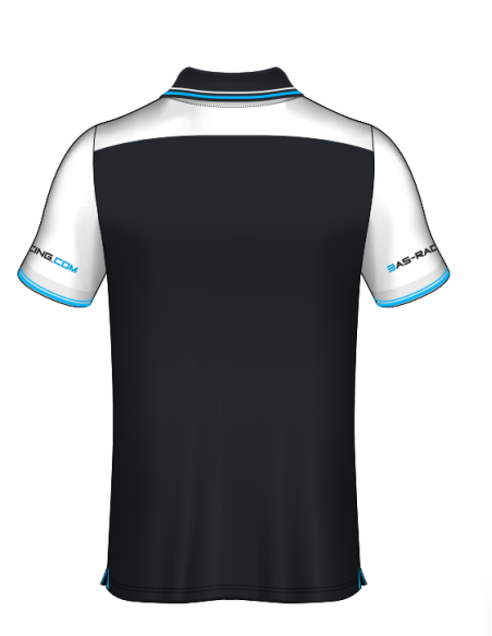Polo 3AS Racing 2021 - Noir Blanc