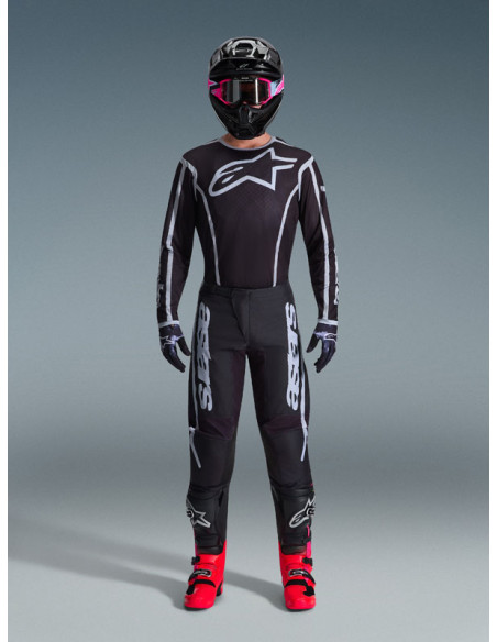 Tenue cross Alpinestars 2026 Fluid Apex - Noir Gris