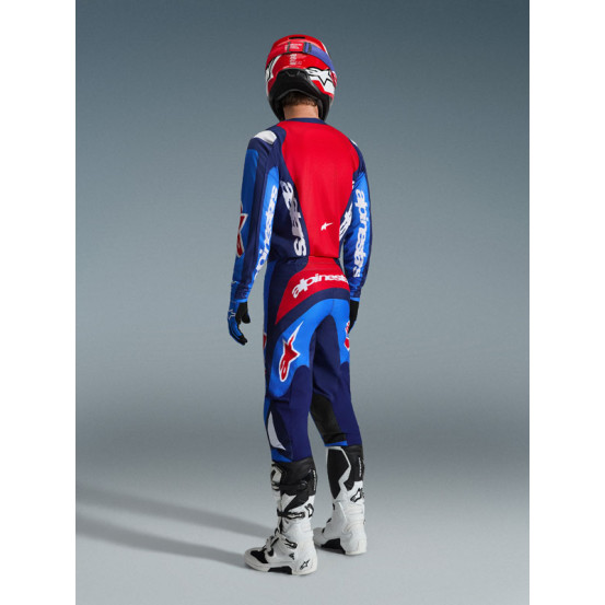 Tenue cross Alpinestars 2026 Fluid Grid - Bleu Rouge