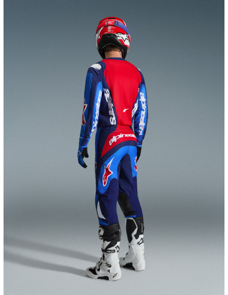 Tenue cross Alpinestars 2026 Fluid Grid - Bleu Rouge