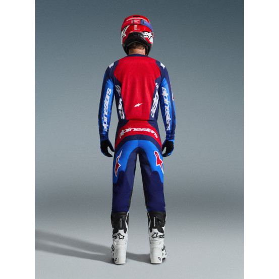 Tenue cross Alpinestars 2026 Fluid Grid - Bleu Rouge
