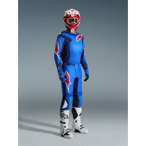 Tenue cross Alpinestars 2026 Fluid Grid - Bleu Rouge 2